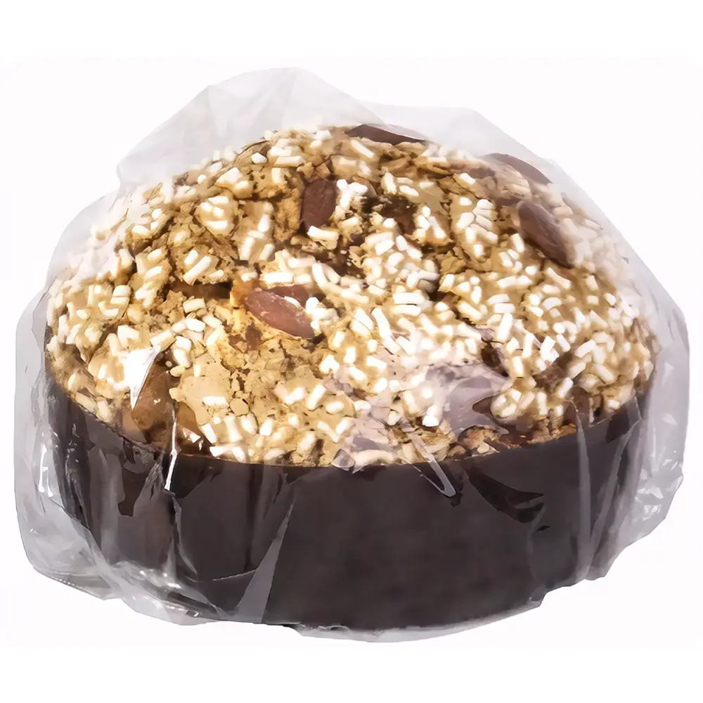 Klasszikus panettone kandírozott gyümölcsökkel és mandulával, cukormázzal