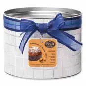Panettone Marron Glacé (kandírozott gesztenyével), finom csokimázzal és habcsókkal